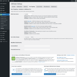 Page screenshot: AdRotate → Settings → Geo Targeting
