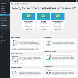 Page screenshot: AdRotate → Get AdRotate Pro