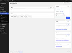 Page screenshot: Ads Benedict &rarr; Add New ad