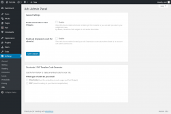 Page screenshot: Settings  → Ads
