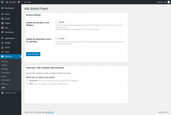 Page screenshot: Settings → Ads