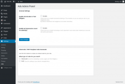 Page screenshot: Settings → Ads