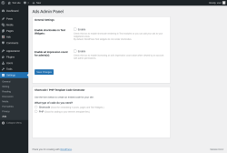 Page screenshot: Settings → Ads