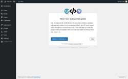 Page screenshot: ‹ Test site — WordPress