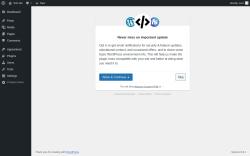 Page screenshot: ‹ Test site — WordPress