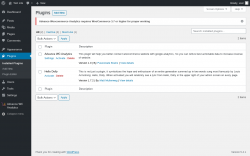 Page screenshot: Plugins ‹ Test site — WordPress