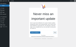 Page screenshot: AWCA ‹ Test site — WordPress