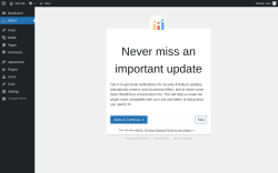 Page screenshot: AWCA ‹ Test site — WordPress