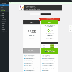 Page screenshot: AWCA → Upgrade  ➤