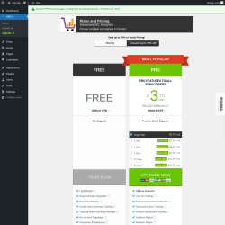 Page screenshot: AWCA → Upgrade  ➤