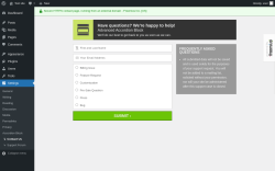 Page screenshot: Settings → Contact Us