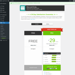 Page screenshot: Settings → Upgrade  ➤