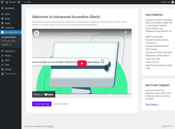 Page screenshot: Accordion Block