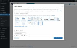 Page screenshot: Advanced Ads &rarr; Placements