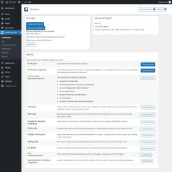 Page screenshot: Advanced Ads