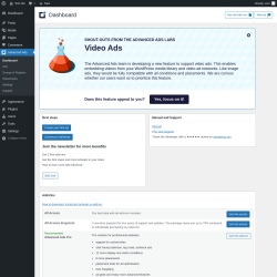 Page screenshot: Advanced Ads