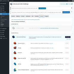 Page screenshot: Advanced Ads → Settings → Licenses
