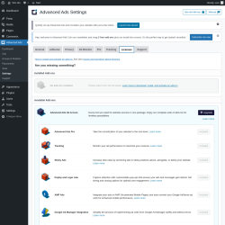 Page screenshot: Advanced Ads &rarr; Settings &rarr; Licenses
