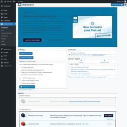 Page screenshot: Advanced Ads