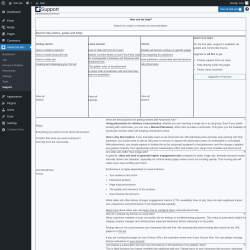 Page screenshot: Advanced Ads &rarr; Support