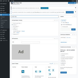 Page screenshot: Advanced Ads &rarr; Ads&nbsp;
