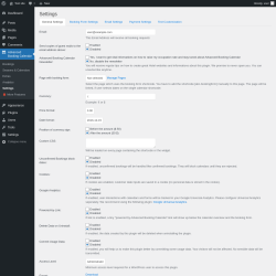 Page screenshot: Advanced Booking Calendar → Settings
