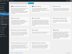 Page screenshot: Advanced Booking Calendar → More Features