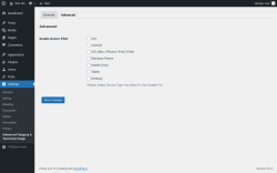 Page screenshot: Settings → Advanced Category & Taxonomy Image → Advanced 