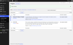 Page screenshot: Plugins &lsaquo; Test site &mdash; WordPress
