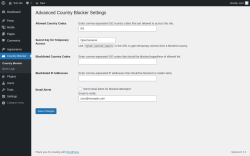 Page screenshot: Country Blocker