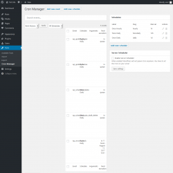 Page screenshot: Tools → Cron Manager