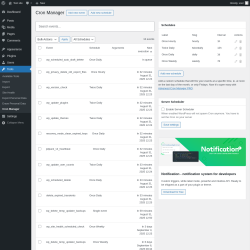 Page screenshot: Tools → Cron Manager