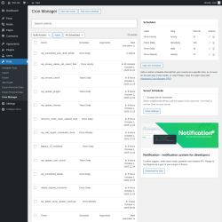 Page screenshot: Tools → Cron Manager