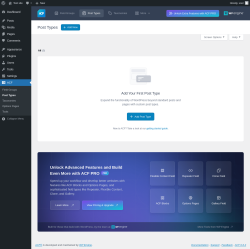 Page screenshot: ACF → Post Types