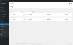 Page screenshot: AFI → Log
