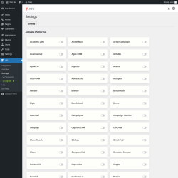 Page screenshot: AFI → Settings