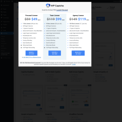 Page screenshot: Settings &rarr; Advanced Google reCAPTCHA
