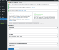 Page screenshot: Advanced iFrame → Help / FAQ