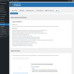 Page screenshot: Security → 
                        
                        About                                            
