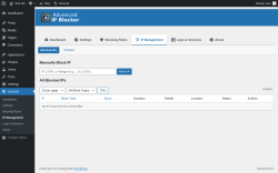 Page screenshot: Security → IP Management