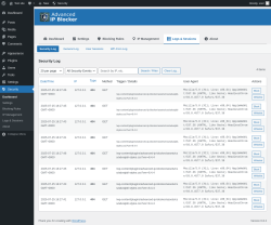 Page screenshot: Security → 
                        
                        Logs & Sessions                                            