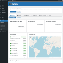 Page screenshot: Security → Settings → 
                        
                        Dashboard                                            