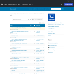 Page screenshot: APVC Dashboard → Support Forum