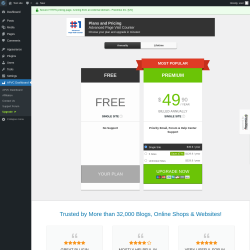 Page screenshot: APVC Dashboard → Upgrade  ➤