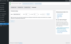 Page screenshot: Adv. Slider → Thumbnails