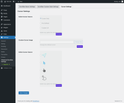 Page screenshot: Settings → Advanced Scrollbar Settings → Cursor Settings