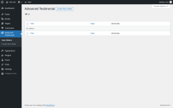 Page screenshot: Advanced Testimonial