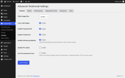 Page screenshot: Testimonials &rarr; Settings