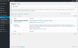 Page screenshot: Plugins &lsaquo; Test site &mdash; WordPress