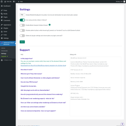 Page screenshot: Advanced Visual Elements → Settings